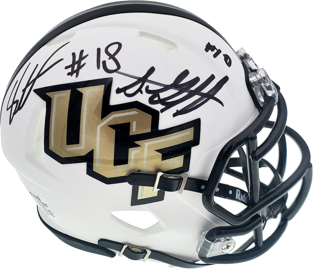 Shaquem & Shaquill Griffin Signed UCF Golden Knights White Speed Mini Helmet