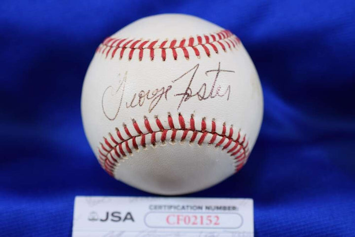 George Foster JSA COA Autograph ONL National League Signed Baseball