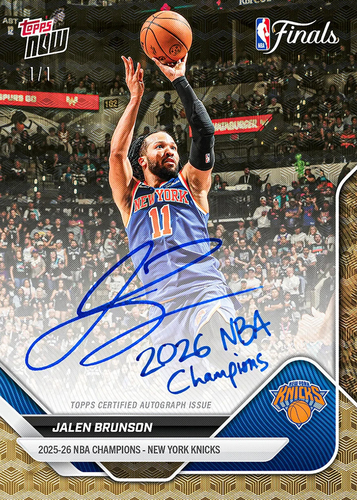 KNICKS NBA CHAMPIONS TOPPS NOW 16 CARD TEAM SET 15 BASE + PARALLEL SP AUTO RELIC