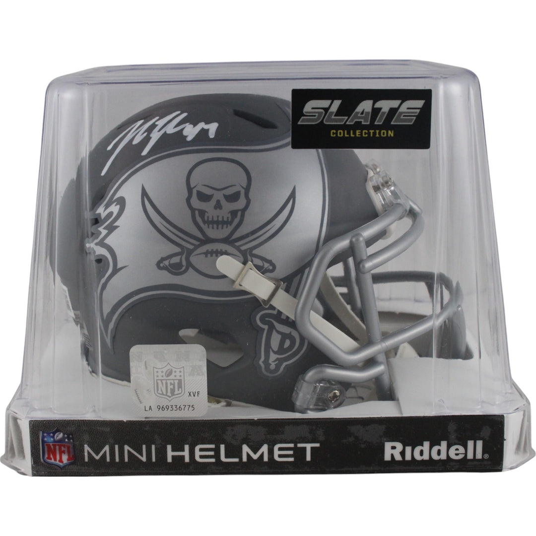 John Lynch Autographed Tampa Bay Buccaneers Slate Mini Helmet Beckett 49976