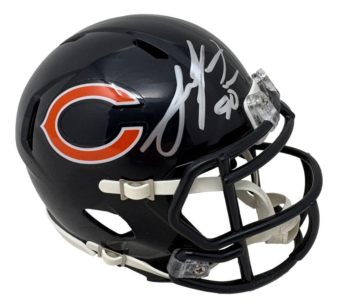 Julius Peppers Signed Chicago Bears Mini Speed Helmet JSA