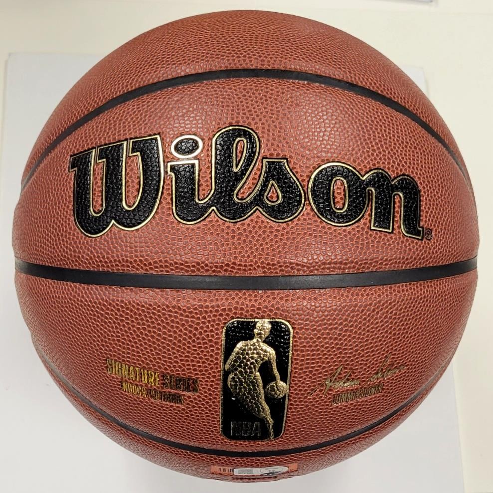 Dennis Rodman signed Wilson Trophy Series NBA Basketball autograph ~ Beckett BAS