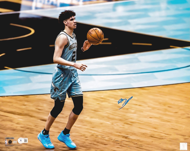LaMelo Ball Autographed Signed 16x20 Photo Charlotte Hornets Beckett BAS