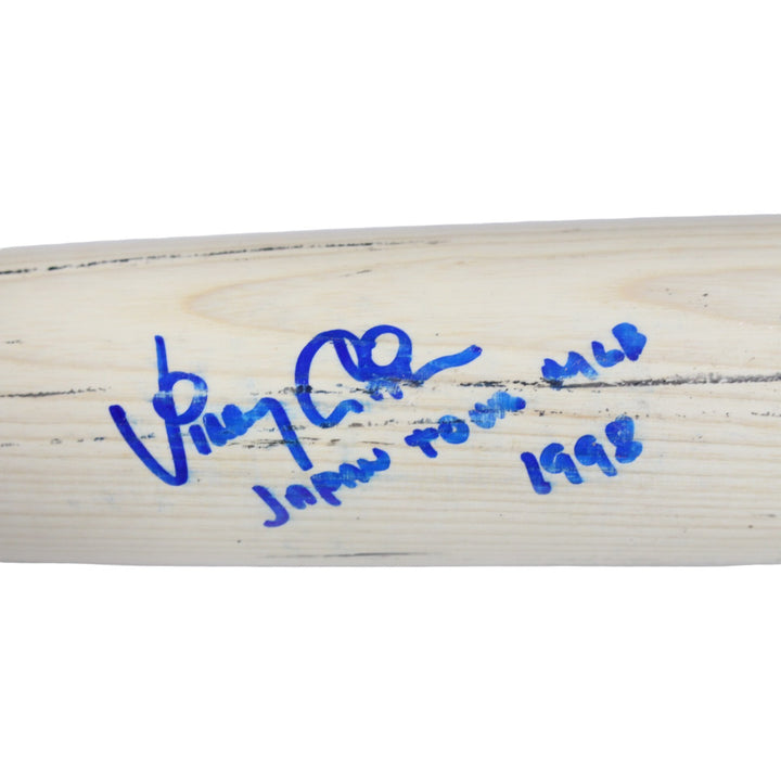 Vinny Castilla Autographed Game Used Colorado Rockies '98 Japan Bat BAS 43252