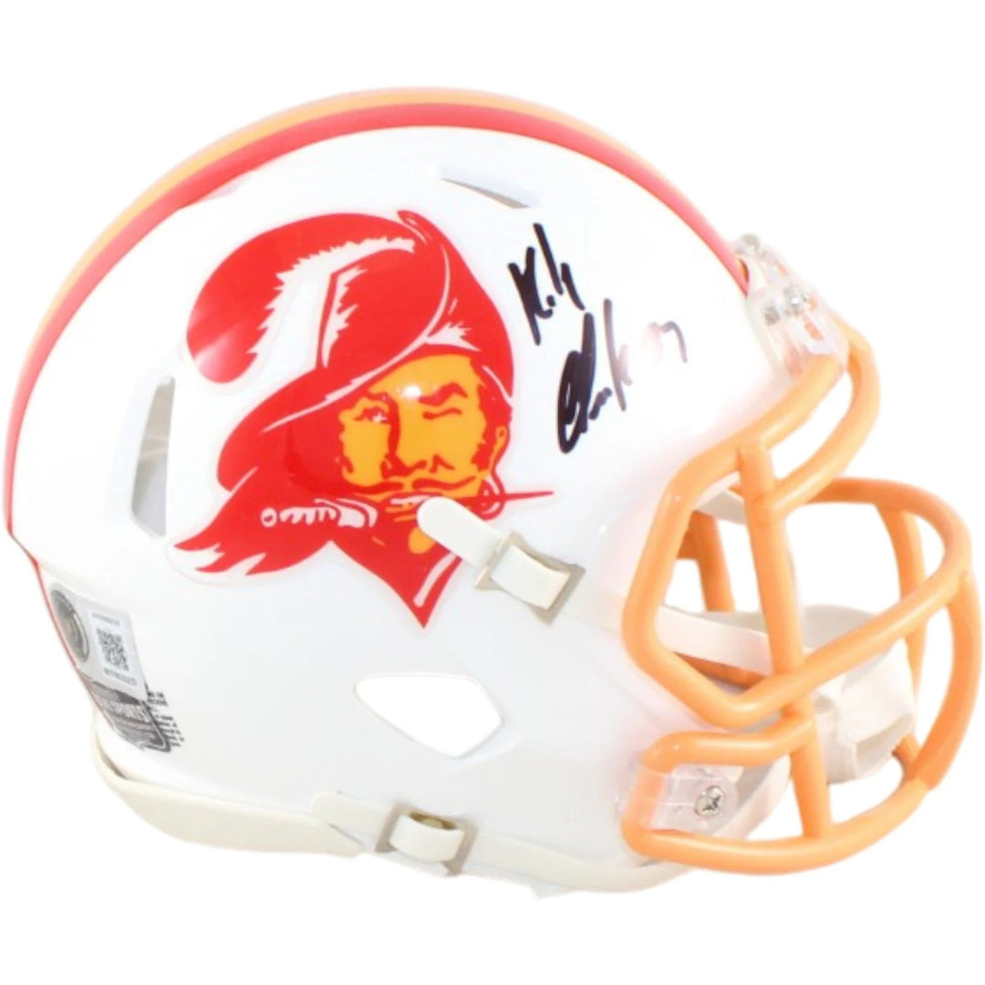 Rob Gronkowski Autographed Tampa Bay Buccaneers Min Helmet TB Beckett WIT 58342