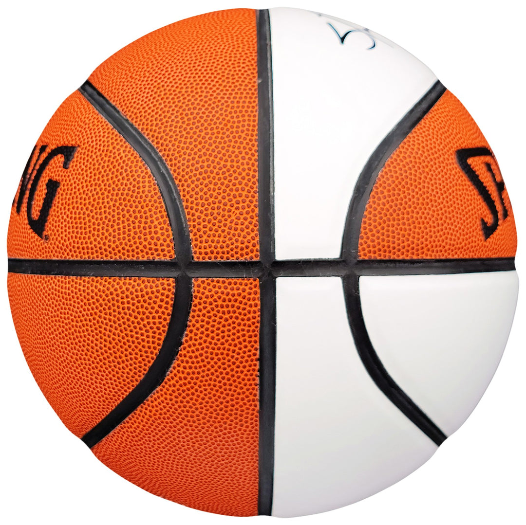 Shawn Kemp Signed Official Spalding White Logo Basketball Supersonics MCS Holo