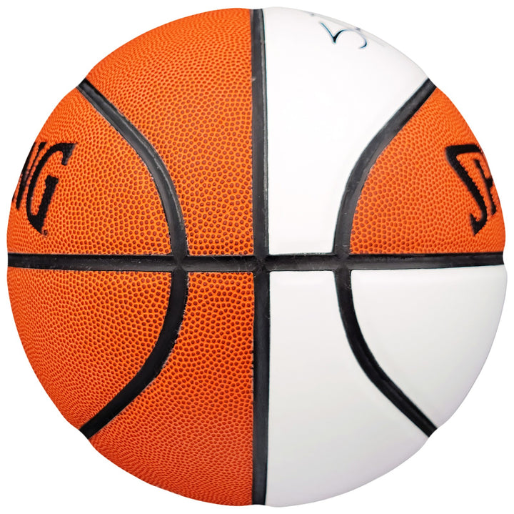 Shawn Kemp Signed Official Spalding White Logo Basketball Supersonics MCS Holo