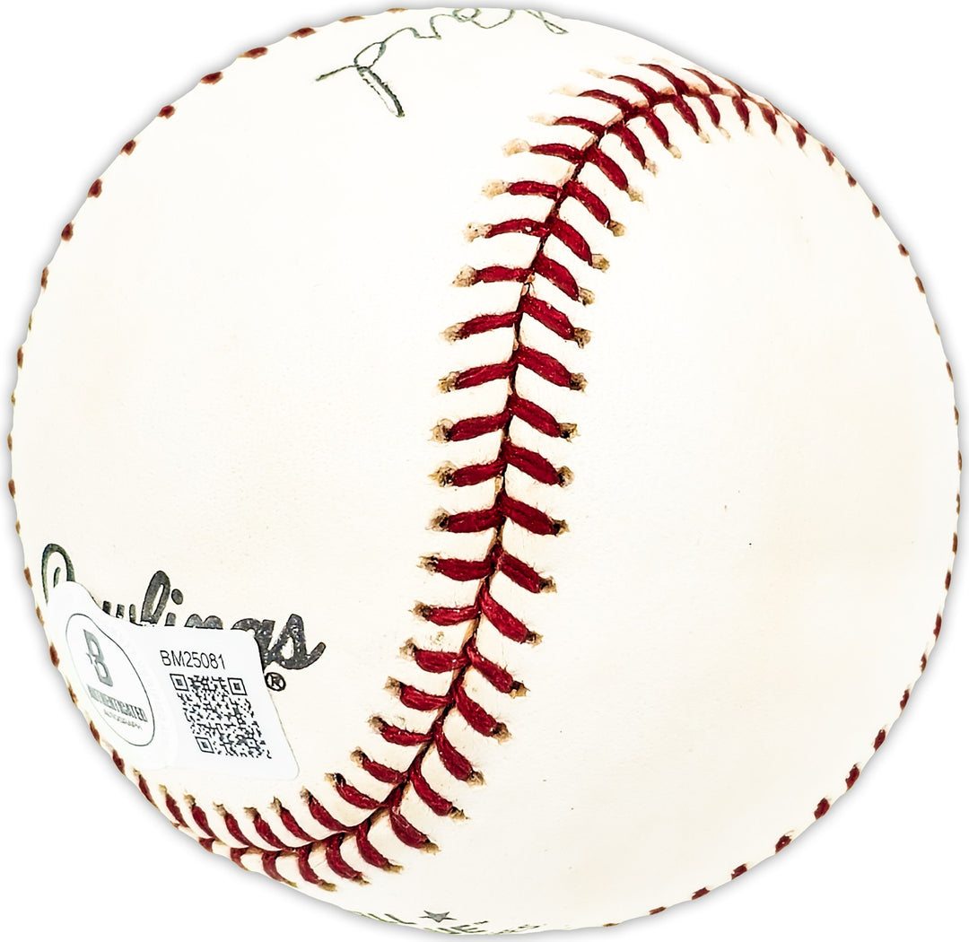 Preston Ward Signed Official NL Baseball Los Angeles Dodgers, Cubs Beckett QR