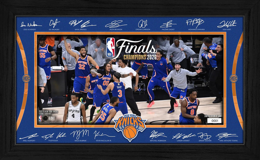 New York Knicks 2026 NBA Champions Celebration Signature Frame
