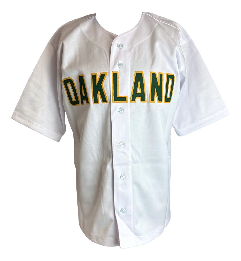 Nick Swisher Oakland Signed White Baseball Jersey Sports Integrity