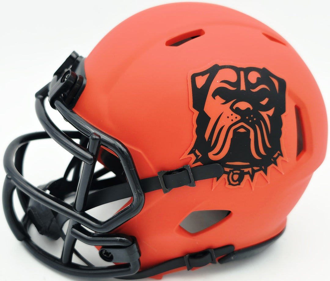 Bernie Kosar Signed Cleveland Browns Rave Orange Speed Mini Helmet JSA Witness