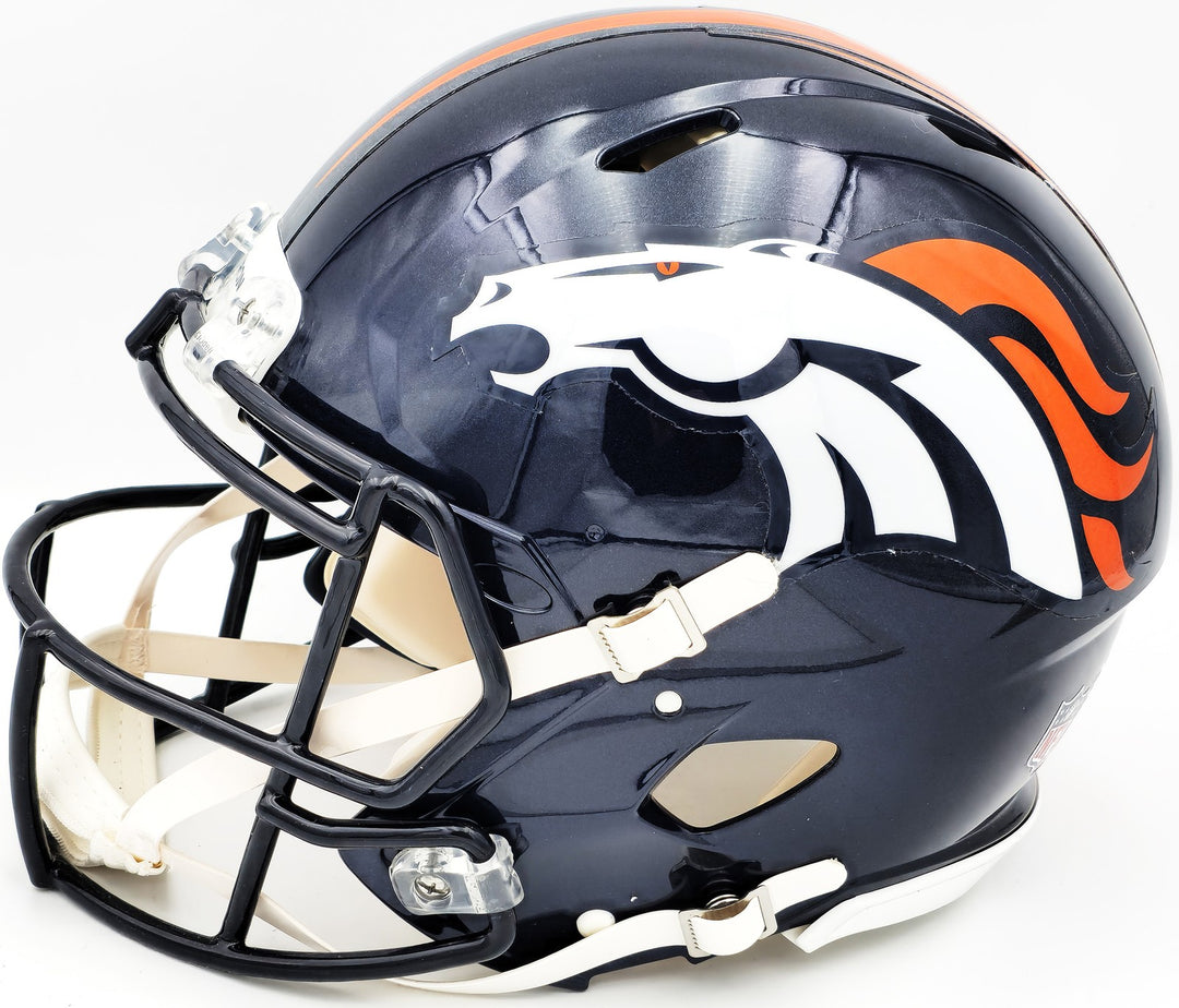 Russell Wilson Auto Broncos Blue Full Size Authentic Speed Helmet Fanatics Holo
