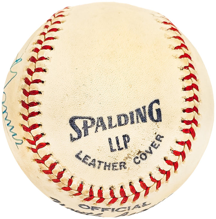 Debs Garms Signed Spalding Baseball Pittsburgh Pirates, St. Louis Cardinals