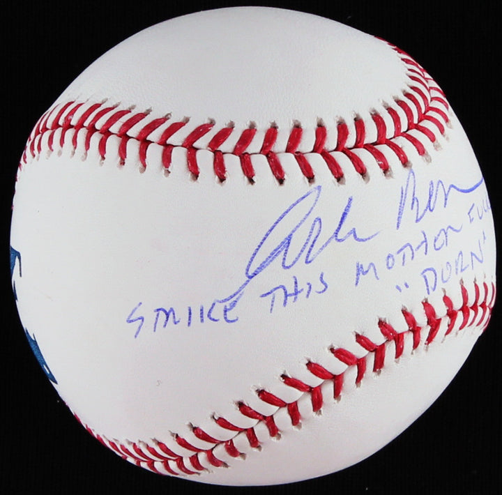 CORBIN BERNSEN "STRIKE THIS MOTHERF***ER OUT DORN" AUTO BALL MAJOR LEAGUE MOVIE