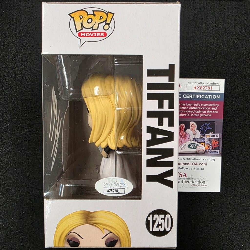 Jennifer Tilly signed Bride of Chucky Tiffany Funko Pop 1250 white autograph JSA