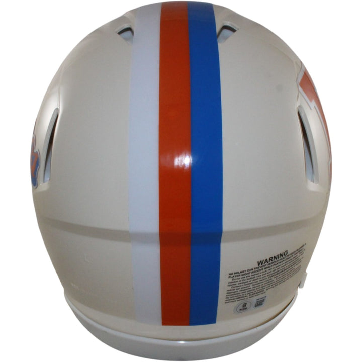 Bo Nix Autographed Denver Broncos Authentic Retro Helmet Beckett Witness 56441