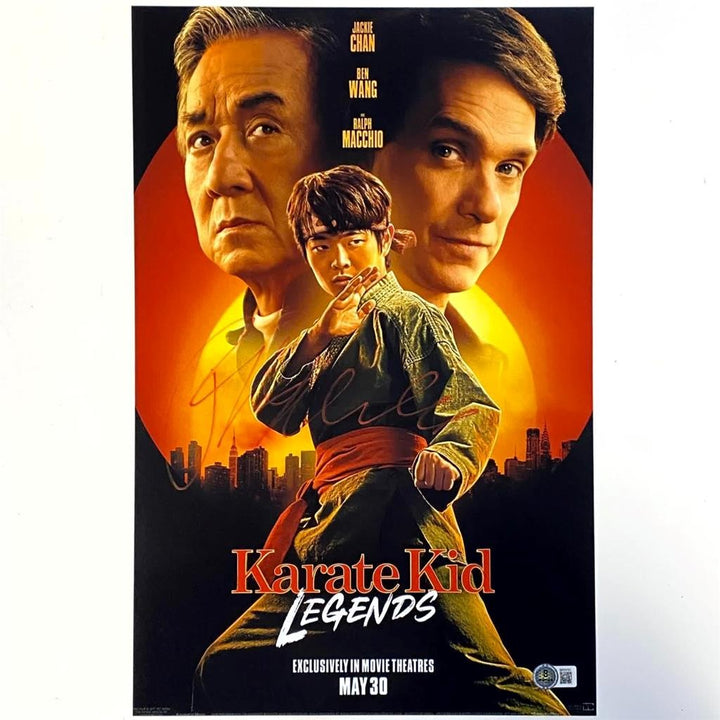 Ralph Macchio signed Karate Kid Legends 11x17 Poster Photo auto (B) Beckett BAS