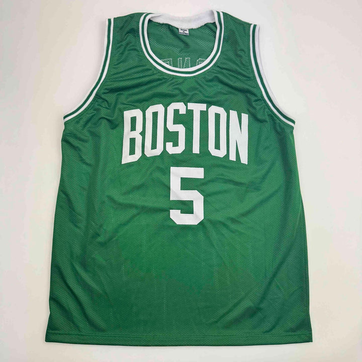 Autographed/Signed Kevin Garnett Boston Green Jersey Beckett BAS COA