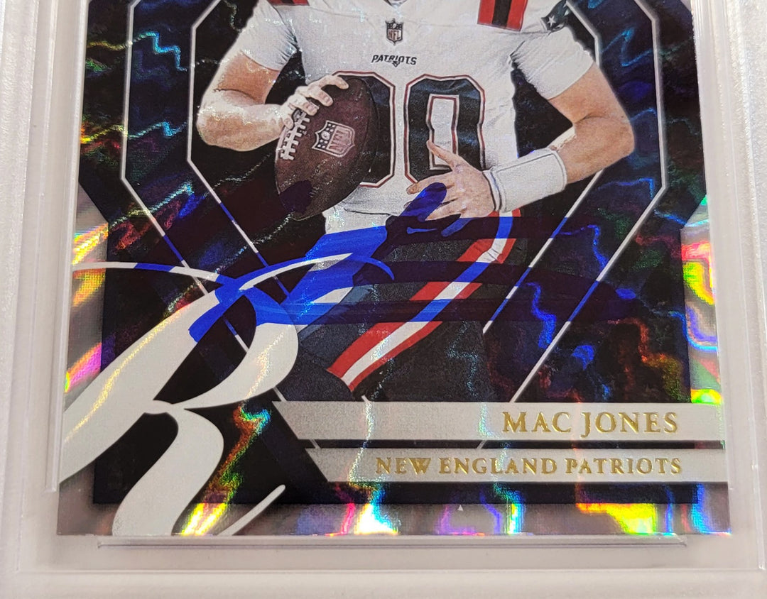 Mac Jones Signed 2021 Panini Donruss Elite Series RC ESR-MJO Patriots Beckett