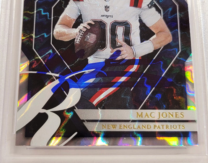 Mac Jones Signed 2021 Panini Donruss Elite Series RC ESR-MJO Patriots Beckett