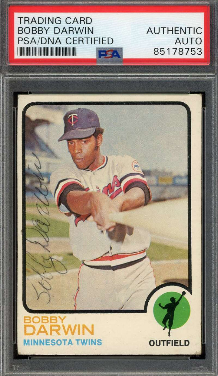 Bobby Darwin PSA DNA Signed 1973 Topps Autograph