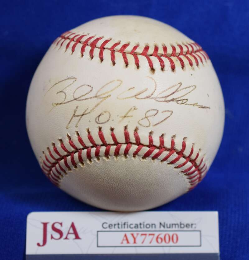 Billy Williams JSA COA Autograph Major League Signed Baseball HOF 87