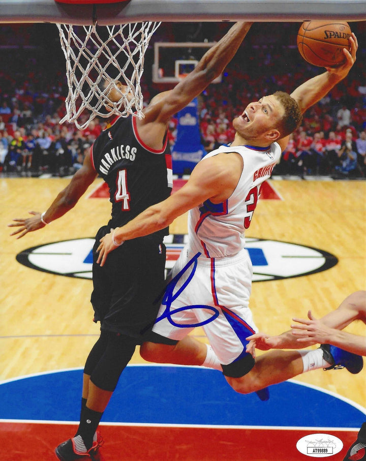 BLAKE GRIFFIN SIGNED AUTOGRAPHED LOS ANGELES CLIPPERS BASKETBALL 8X10 PHOTO JSA