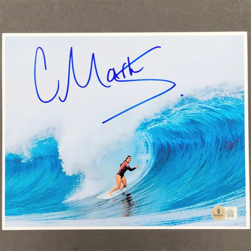 Caroline Marks signed 8x10 Photo USA Olympics Gold Surfer autograph~ Beckett BAS
