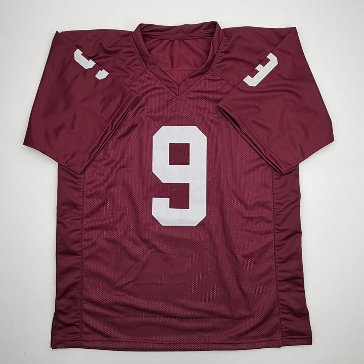 Autographed/Signed Kenneth Murray Jr. Oklahoma Maroon College Jersey Beckett COA