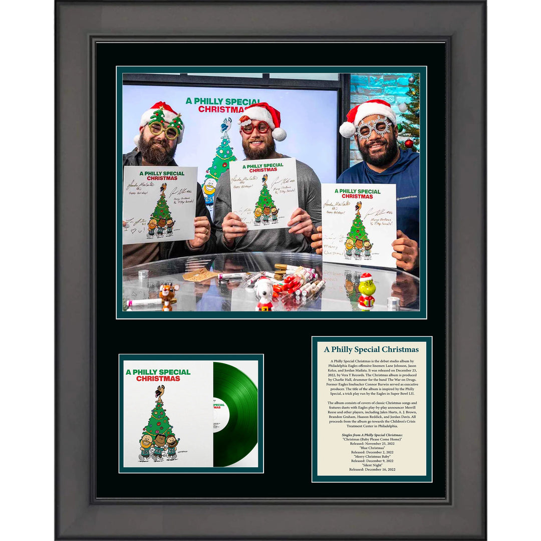 Framed A Philly Special Christmas Album Philadelphia Eagles 12"x15" Photo