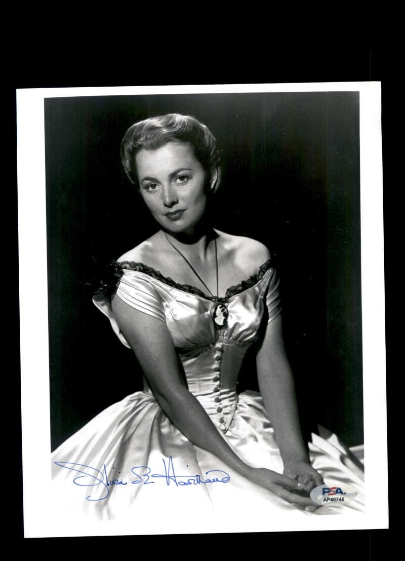 Olivia de Havilland PSA DNA Coa Signed 8x10 Photo Autograph Gone With The Wind
