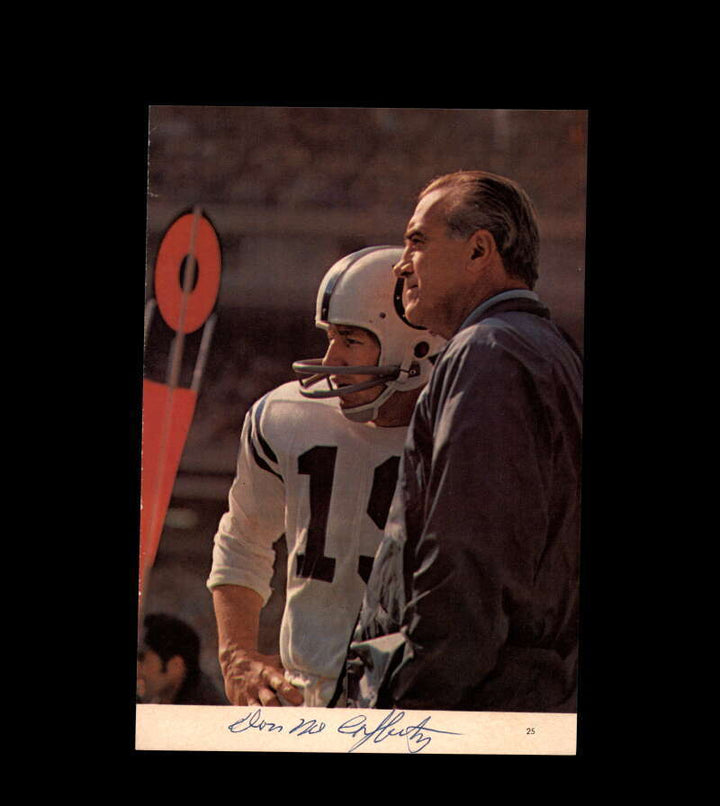 Don McCafferty JSA Autograph D.74 Vintage 5x8 Signed Photo 60`s Colts