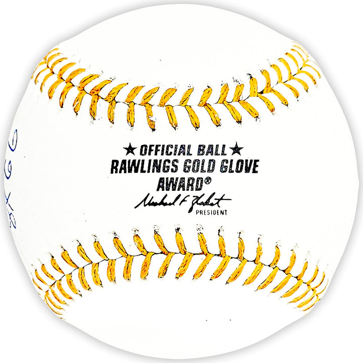 Scott Rolen Auto Official Gold Glove Logo MLB Baseball Cardinals 8X GG Beckett
