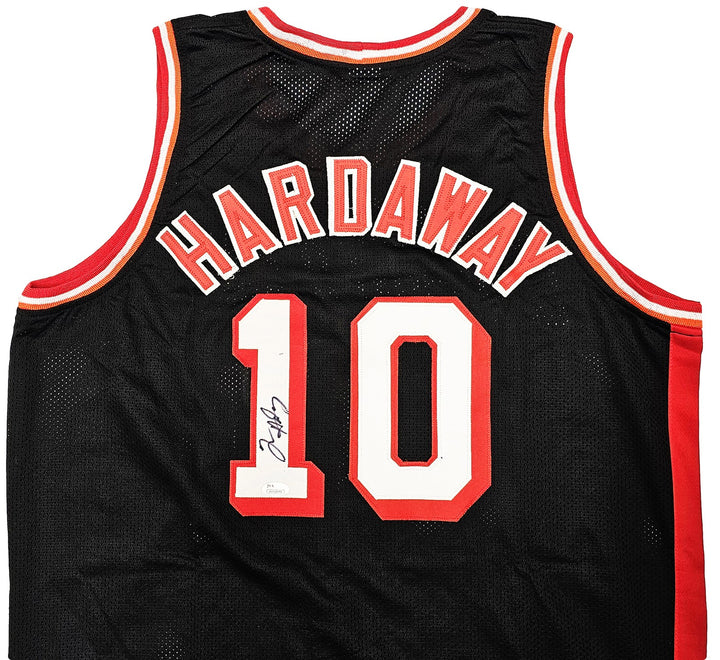 Miami Heat Tim Hardaway Autographed Signed Black Jersey JSA