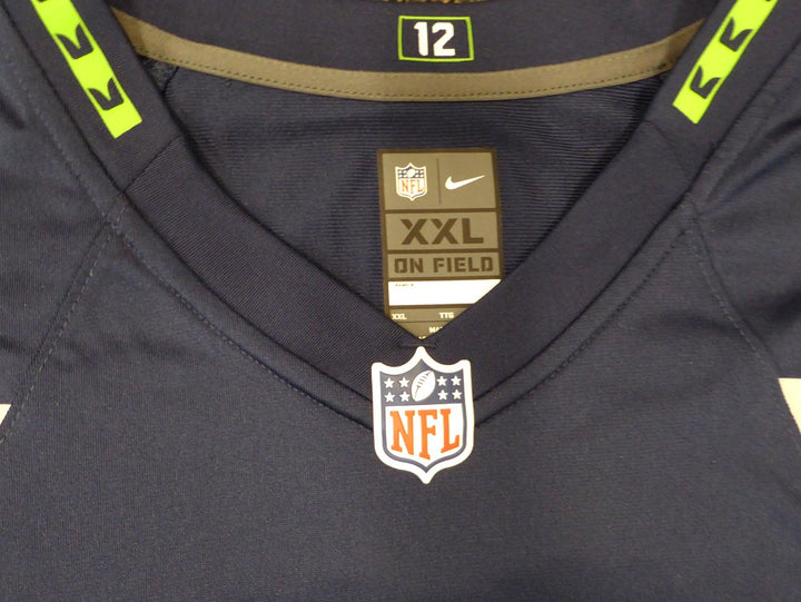 Seattle Seahawks Shaquem Griffin Signed Blue Nike Jersey Size XXL MCS Holo
