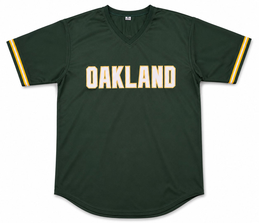 Oakland A's Jose Canseco Signed Green Jersey Beckett BAS Witness