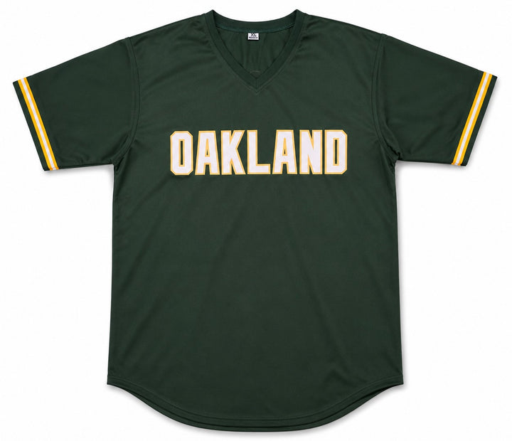 Oakland A's Jose Canseco Signed Green Jersey Beckett BAS Witness
