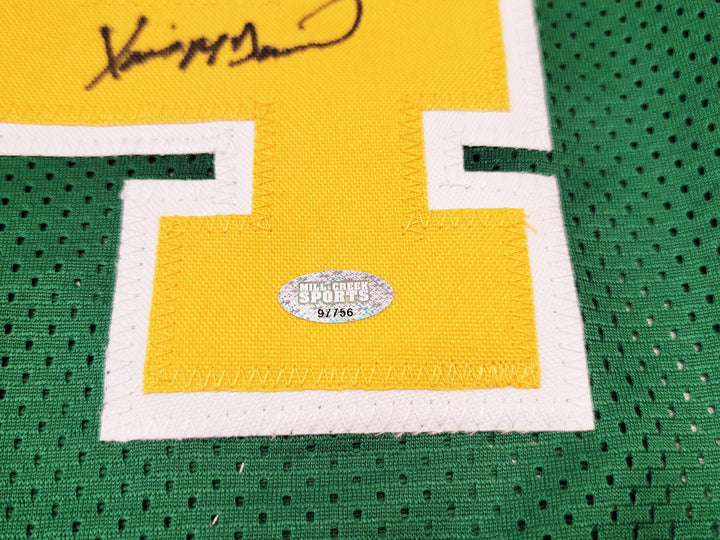 Seattle Supersonics Xavier McDaniel Signed Green Jersey MCS Holo