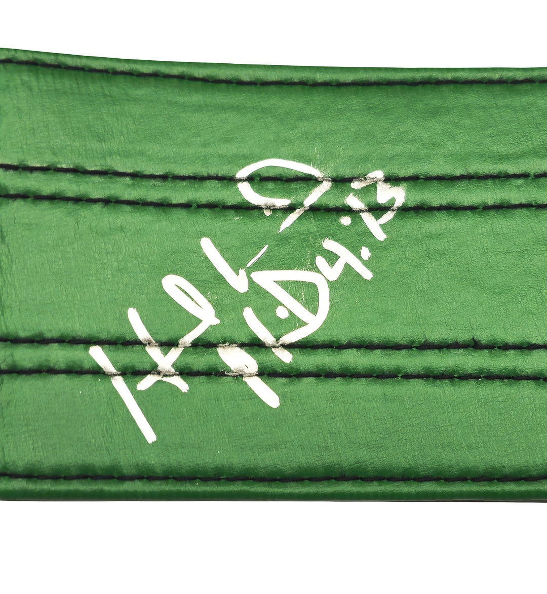 Mike Tyson & Evander Holyfield Green WBC World Championship Signed Belt JSA