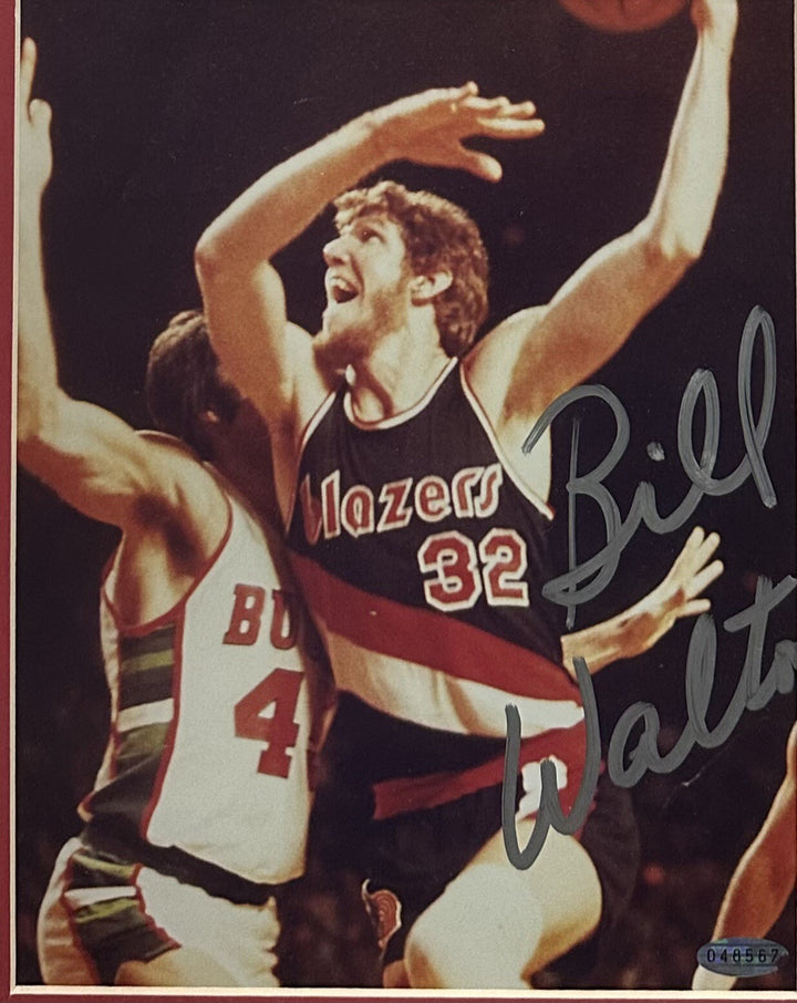 Bill Walton Signed 8x10 Framed Photo Blazers Mint Autograph Steiner COA HOF