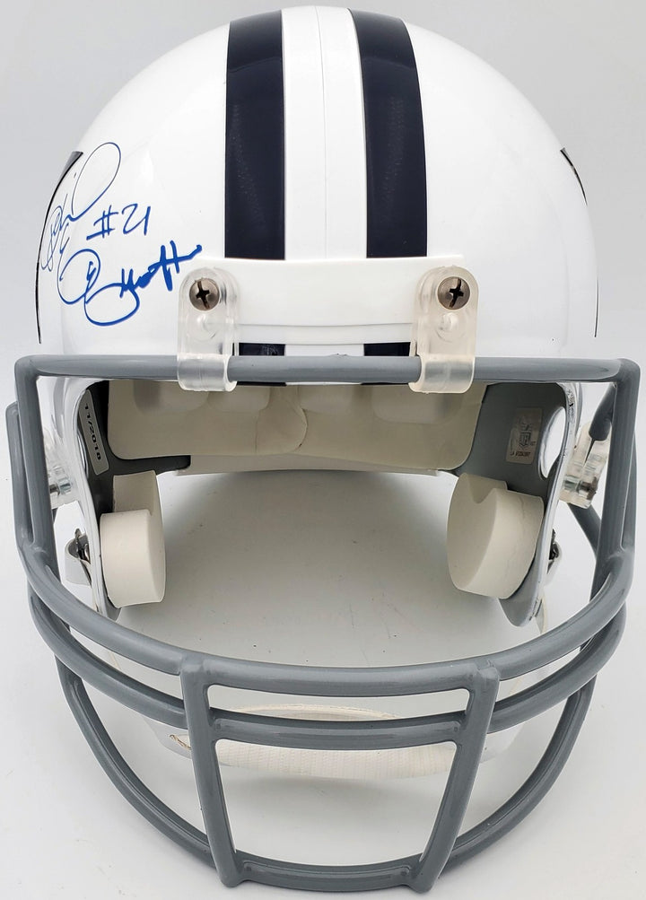 Ezekiel Elliott Signed Dallas Cowboys Thanksgiving Full Size Replica Helmet