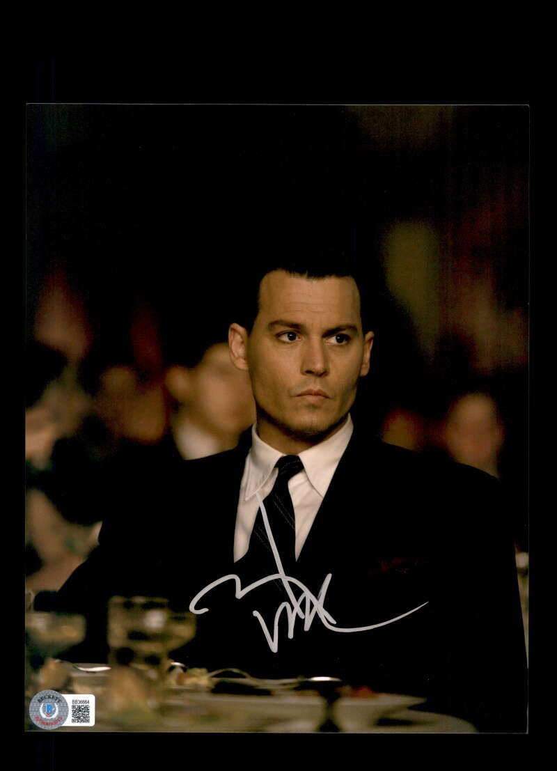 Johnny Depp Beckett BAS Signed 8x10 Photo Autograph