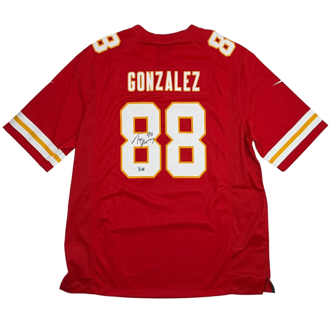 Autographed/Signed Tony Gonzalez Chiefs Authentic Nike Red Jersey BAS COA