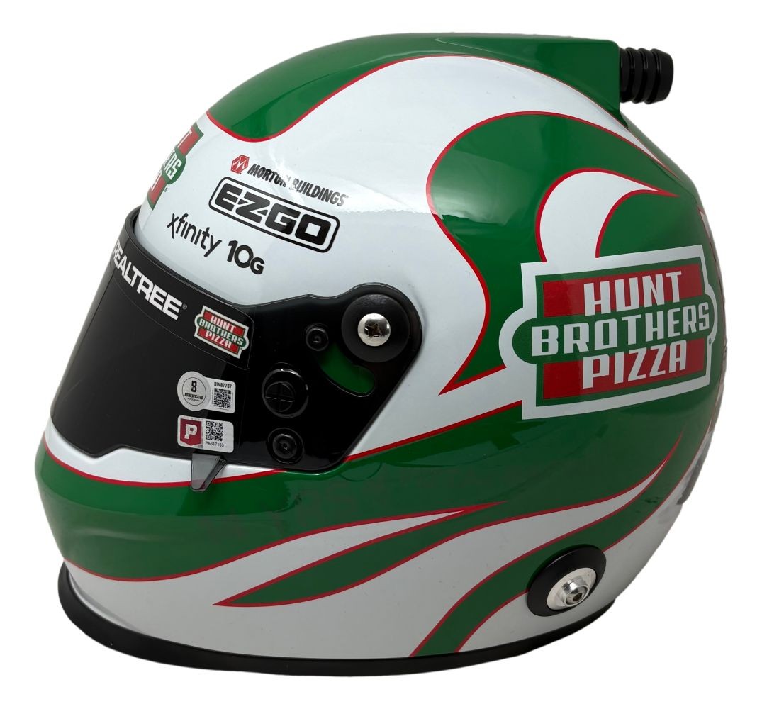 Kevin Harvick Signed NASCAR Hunt Bros Pizza Full Size Replica Racing Helmet BAS