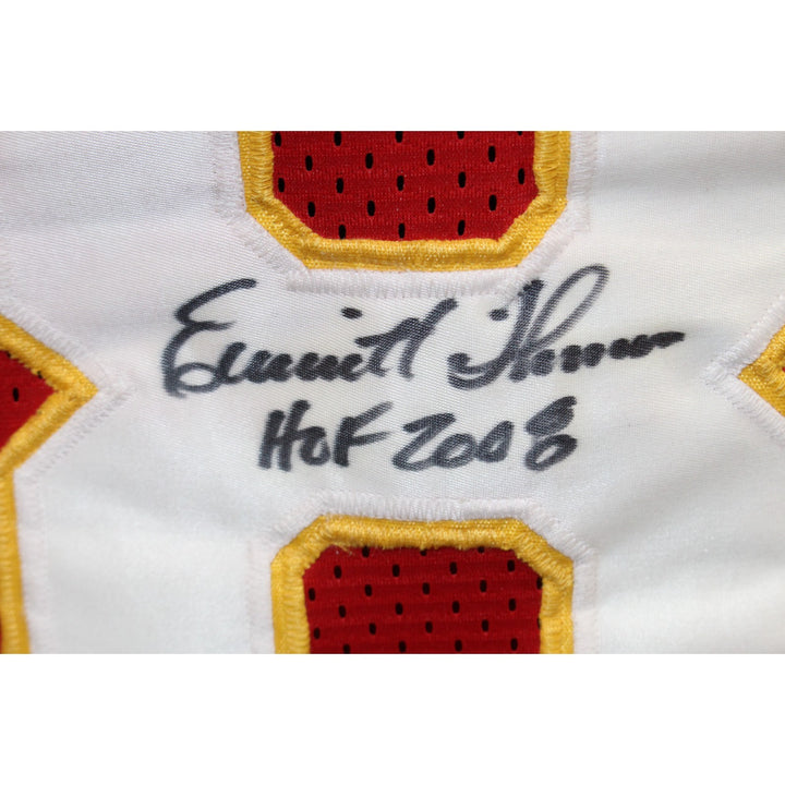 Emmitt Thomas Autographed/Signed Pro Style XL Red Jersey Beckett 54293