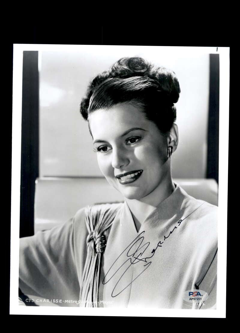 Cyd Charisse PSA DNA Coa Signed 8x10 Photo Autograph