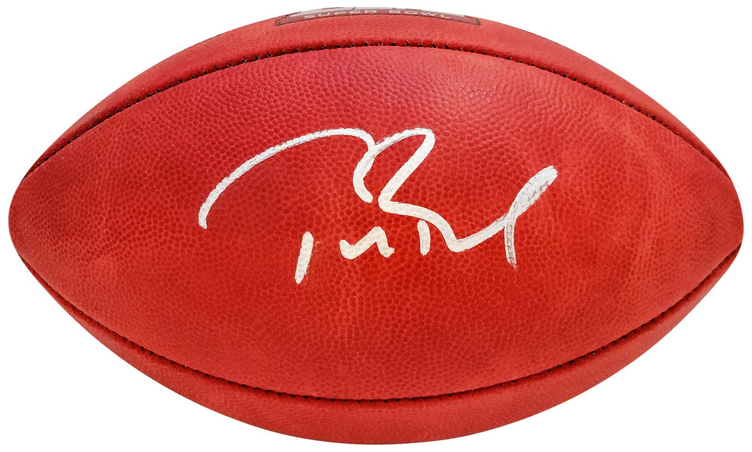 Tom Brady Signed Official SB LI Leather Football Patriots Fanatics Holo