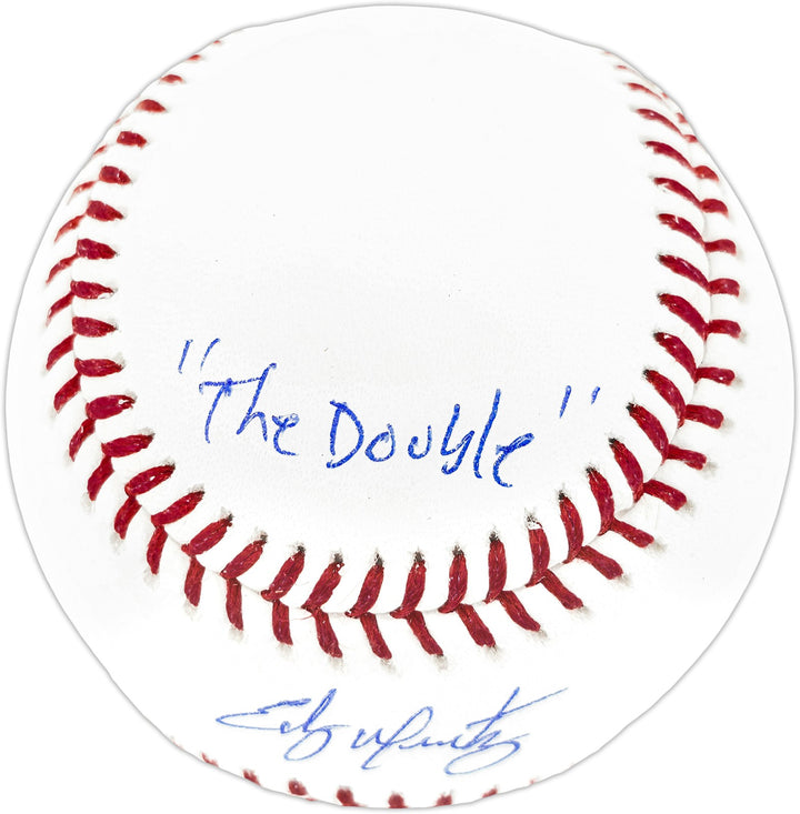 Edgar Martinez Signed MLB Baseball Mariners "The Double 10-9-95" Beckett Wit
