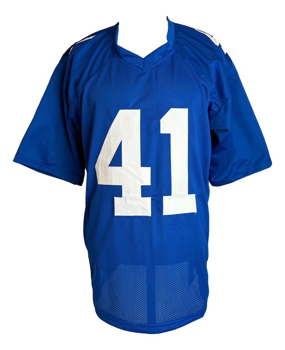 Dominique Rodgers-Cromartie New York Signed Blue Football Jersey JSA Hologram
