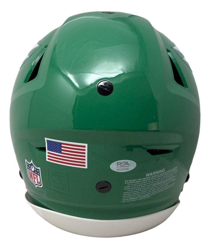 Saquon Barkley Signed Eagles FS Kelly Green Authentic SpeedFlex Helmet PSA/DNA